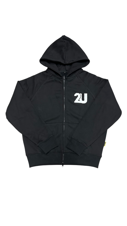 2U Zip Hoodie - Black