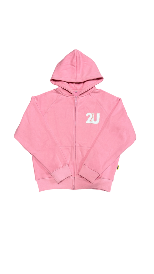 2U Zip Hoodie - Pink